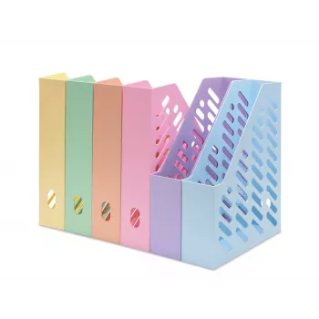 HAN KLASSIK Magazine File DIN A4/C4 Pastel Orange, Pack of 10 1601-881