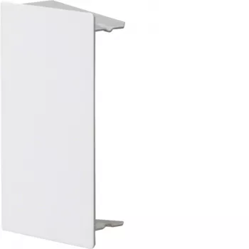 Hager LFS End Piece, Sheet Steel, Traffic White RAL 9016, for 60x100mm Trunking LFS6010069016