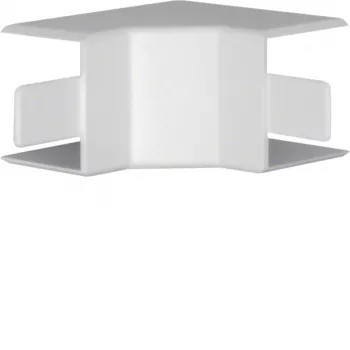Hager LF3003049016 Inner Corner for LF 30x30 mm Trunking, Halogen-Free PC/ABS, Traffic White