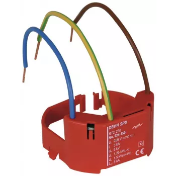 Dispozitiv de protecție la supratensiune DEHN STC 230 tip 3, 230 V, conexiune cu cleme, roșu 924350