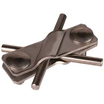 Clește de legare la pământ DEHN SV-Klemme NIRO pentru conductoare rotunde 7-10 mm, oțel inoxidabil, 308229