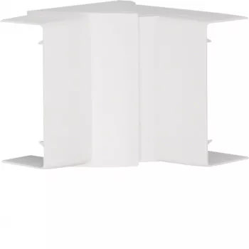 Colț interior reglabil HAGER LFF4009049016 alb PVC pentru canal de cablu LF/LFF 40x90mm