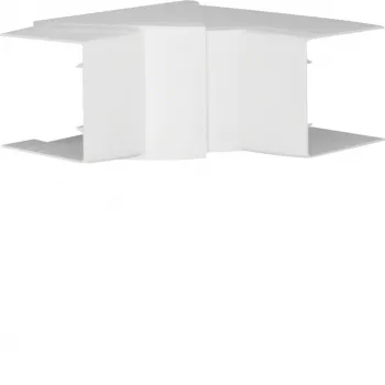 Colț interior Hager LFF6006049016, alb trafic, pentru canal de cablu 60x60mm