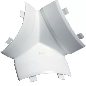 Piesă în T HAGER EK4004089016 alb trafic pentru canal de cablu 40x40 mm
