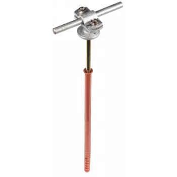 DEHN 273742 Conductor Holder for Round Conductors 7-10 mm, Hot-Dip Galvanized Steel