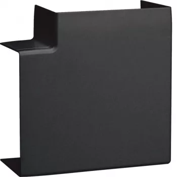 Hager LFF6011059011 Flat Angle Cut-Covering Graphite Black for 60x110 mm Trunking