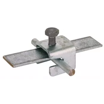 DEHN Universal Connection Clamp VK A UNI V2, Hot-Dip Galvanized Steel, for 8-10 mm Round and 30x3.5/30x4 mm Flat Conductors 308026
