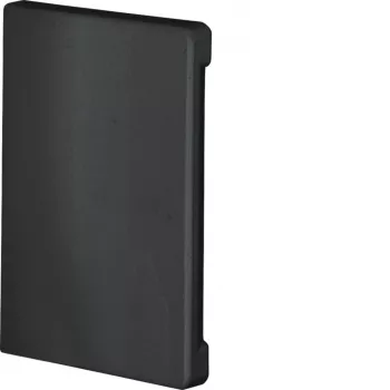 Piesă de capăt Hager BR6510069011, mască de tăiere, fără halogen, negru grafit (RAL 9011), pentru canal 65x100 mm