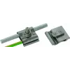 Clemă de împământare universală DEHN M8 pentru conductoare rotunde 8-10 mm și 4-50 mm², oțel inoxidabil (540250)