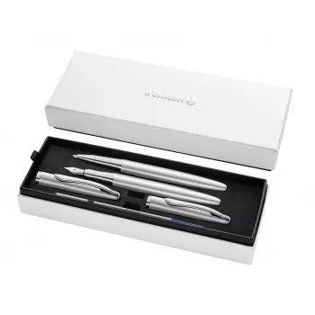 Set de scriere Pelikan Jazz Noble Elegance argintiu (pix și creion mecanic) 400197476