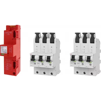 DEHN SET 2 DSH ZP B2 LSG 909656 set de protecție la supratensiune, TT + 2x DSHU