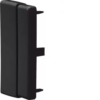 HAGER LFF6011069011 piesă de capăt reglabilă pentru canal de cablu 60x110 mm, negru grafit