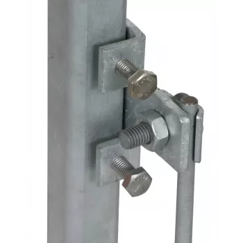 Clemă în cruce DEHN 372240 pentru profile de oțel 18-35 mm, oțel galvanizat la cald