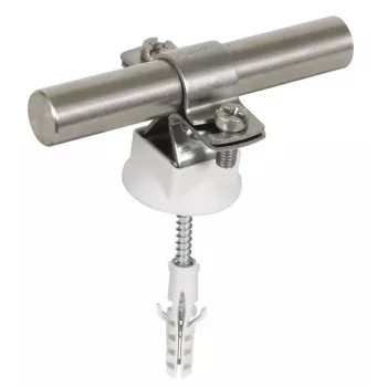 Suport tijă DEHN pentru conductor rotund de 16 mm, oțel inoxidabil cu șurub și dibluri 274260