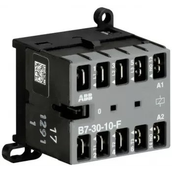 ABB B7-30-10-F-01 Mini contactor, 3 poli, 1 NO, bobină 24-60 V AC/DC, 9 A AC-3 GJL1311003R0101