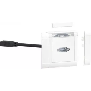 Hager GMSET019016 modul dispozitiv HDMI pentru sisteme de canal de pervaz