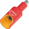 Adaptor izolat VDE Wera 781 B/A, pătrat 3/8 inch la hexagon 1/4 inch, blocare mecanică 05024692001