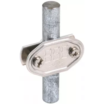Plăcuță numerică din aluminiu DEHN NS 16 7SEG AL NS 16, ștanțată, cu 7 cifre, conductor de 16 mm, aluminiu natural 484001