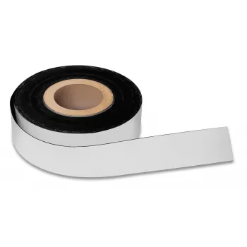 Bandă magnetică Magnetoplan, PVC, albă, 40 mm x 30 m, grosime 0,6 mm, pentru table de planificare 51053340