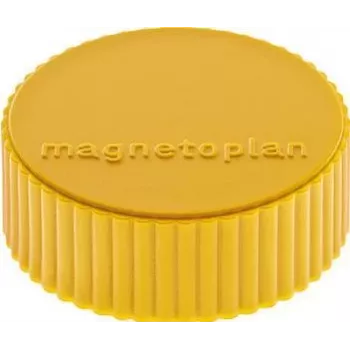 Magnet rotund MAGNETOPLAN HOLTZ magnetoplan Discofix Magnum, galben, miez masiv de ferită, forță de atracție: aprox. 2,0 kg (1660002)