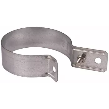 Colier pentru burlan DEHN 420100 pentru țevi de 100 mm, oțel galvanizat la cald, pentru conductoare rotunde de 8-10 mm