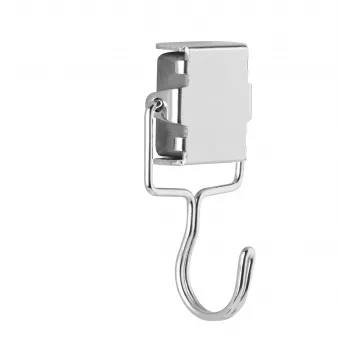 Magnet cu cârlig din metal Magnetoplan, argintiu, 28 x 30 mm, forță de atracție 1,5 kg, 1 bucată (16667)