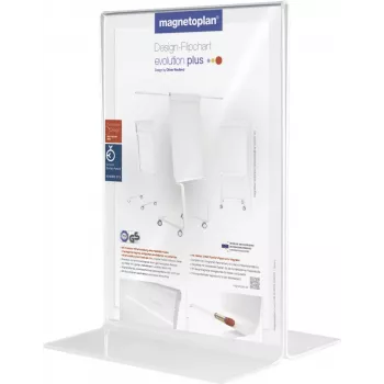 Stand de prezentare de masă din acrilic MAGNETOPLAN HOLTZ DIN A3 portret cristal clar bilateral 297 x 420 mm (43115)
