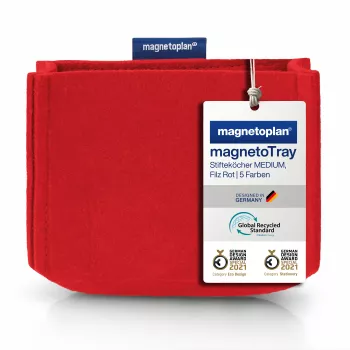 Suport pentru markere magnetoplan magnetoTray big 1227706 roșu (1227706)