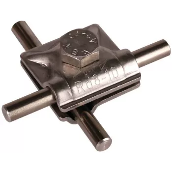 Clemă de legătură multifuncțională DEHN 390059, conductor rotund 8-10 mm, oțel inoxidabil