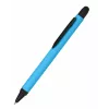 Pix cu bilă cu stylus ONLINE SCHREIBGERÄTE ALU albastru, mecanism rotativ, vârf mediu, stylus integrat pentru ecrane tactile capacitive 32118/3D