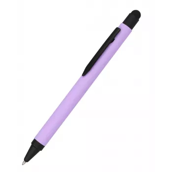 Pix cu bilă din aluminiu cu stylus ONLINE SCHREIBGERÄTE, mov, cerneală albastră (32120/3D)