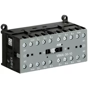 Contactor reversibil ABB VB6A-30-10 220-240VAC tripolar 1NO 9A 4kW GJL1211911R8100