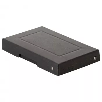 FALKEN PURE casetă de fișe A6 format orizontal, 310 fișe, negru 22001728000F