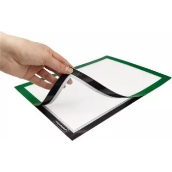 Ramă de informare magnetofix MAGNETOPLAN HOLTZ DIN A4, verde, cu deschidere, față-verso, autoadezivă 1131905