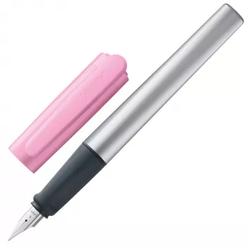 Stilou LAMY nexx Rose - peniță pentru stângaci (LH), prindere cauciucată, capac cu clipsare 1235139