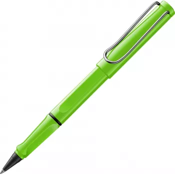 Pix cu bilă LAMY safari verde lucios cu priză ergonomică și clip metalic 1240192
