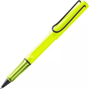LAMY Safari Rollerball Pen Neon Yellow, Blue Ink (1241857)