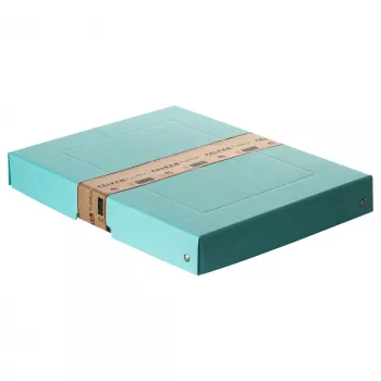 FALKEN PURE Storage Box 500 Sheets Pastel Blue 24.0 x 32.0 x 4.0 cm, 1 pc (22001856000F)