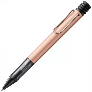 LAMY Lx Ballpoint Pen Rose Gold with Blue Ink and Aluminum Case 1231632