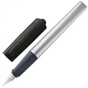LAMY nexx Fountain Pen Black/Silver A Beginner's Nib 1235827