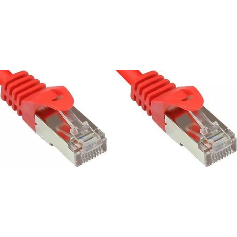Cablu patch GoodConnections Cat. 5e SF/UTP, roșu, 1 m 855R-010