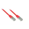 Cablu patch GoodConnections Cat. 5e SF/UTP, roșu, 1 m 855R-010