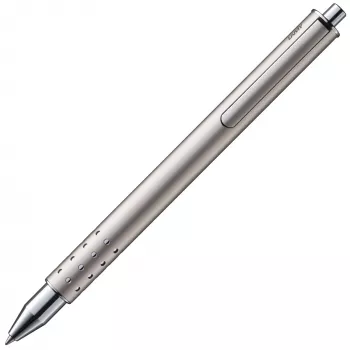 Roller LAMY Swift Palladium - clip retractabil, corp metalic, cerneală neagră medie 1226052