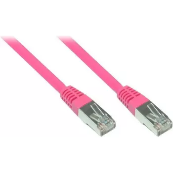 Cablu patch GoodConnections RNS cu protecție anti-agățare a clemei, Cat. 5e, SF/UTP, PVC, 100 MHz, magenta, 7,5 m (855M-075)