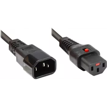 Cablu de alimentare Good Connections Alcasa 1600-IEC10 C14 la C13, tată/mamă, drept, 1 m, negru