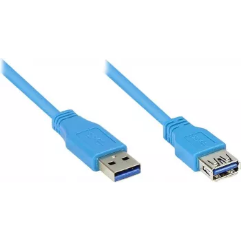 Cablu prelungitor USB 3.0 GoodConnections A tată la A mamă, albastru, 1 m (2711-B01)