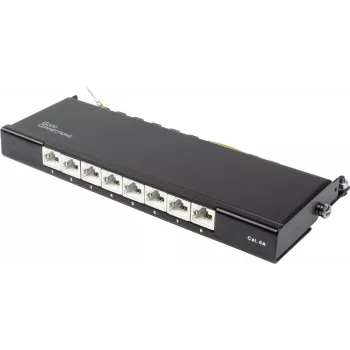 GoodConnections Alcasa GC-N0118 Cat.6a Shielded Keystone Module, Tool-Free, RJ45, 10G, Black