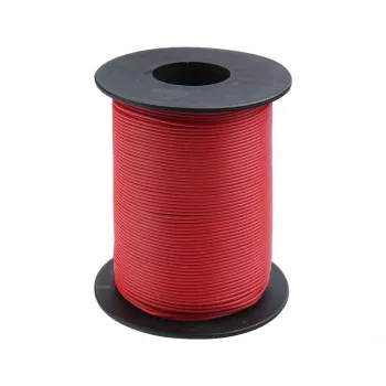 Donau Elektronik 105-0-100 Hook-Up Wire 1 x 0.20 mm² Red 100 m