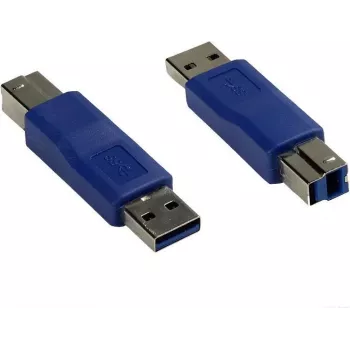 Adaptor GoodConnections Alcasa USB-AD34 USB-A la USB-B, albastru