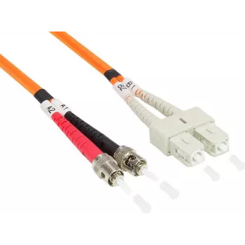Cablu patch din fibră optică GoodConnections OM2 duplex multimod ST/SC, 50/125µm, 5 m, portocaliu LW-805TC